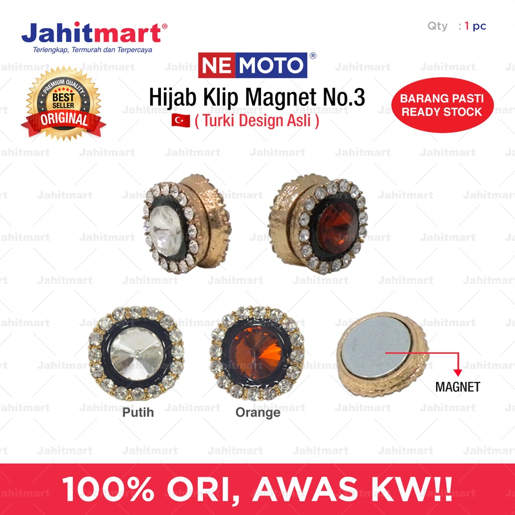 Hijab Clip/Magnet Klip/Penjepit Kerudung no 3