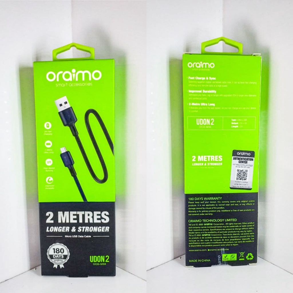 Jual Oraimo Ocd M Kabel Data Fast Charging Meter Shopee Indonesia