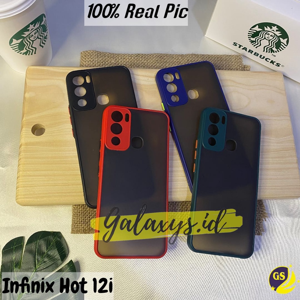 CASE INFINIX HOT 12 2022 / HOT 12 PLAY 2022 / HOT 12I 2022 SOFT CASE AERO DOVE MATTE TRANSPARAN PROTECTOR CAMERA