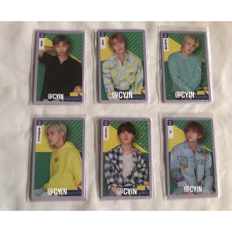 PC BTS TOKO HIJAU Holo T***ped Namjoon, Seokjin, Yoongi, Hobi, Jimin, Taehyung