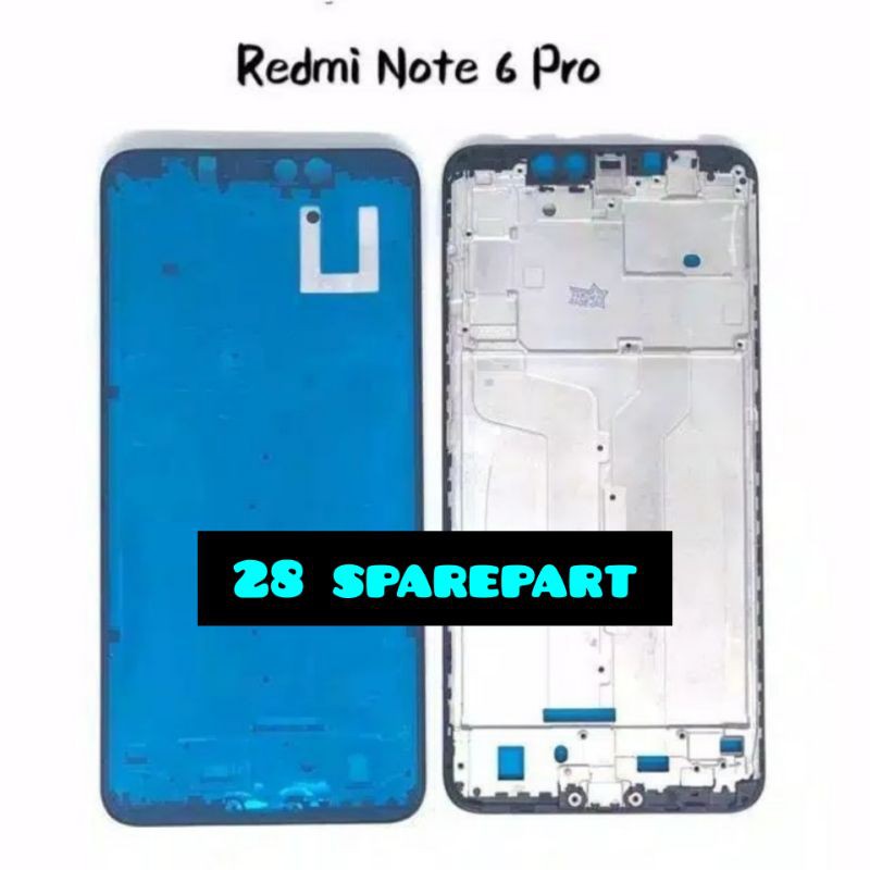 FRAME LCD TULANG TENGAH XIAOMI REDMI NOTE 6 / 6 PRO ORIGINAL