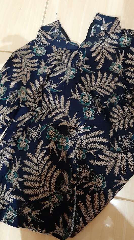 Tey-17 Batik Wanita Asj Sa Hrb026 Kenongo Kemeja Tosca Pendek
