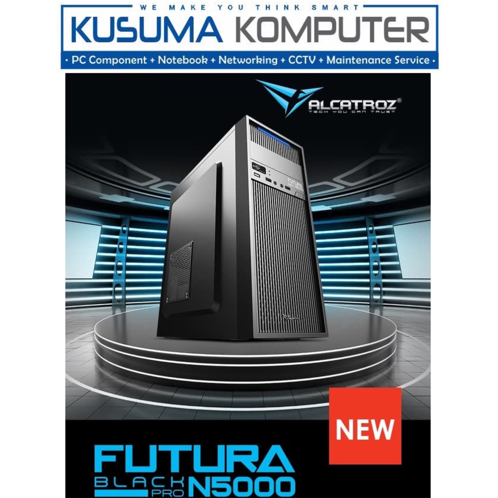Casing PC Alcatroz Futura Black N5000 Pro + PSU 230W , USB 3.0
