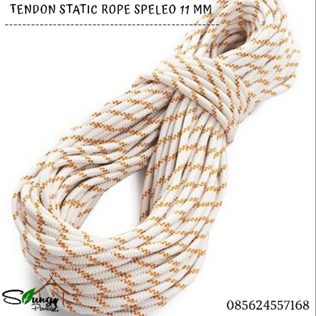 Tali Karmantel Statis Tendon Speleo 11 mm / 200 m Original Safety Climbing / Industri