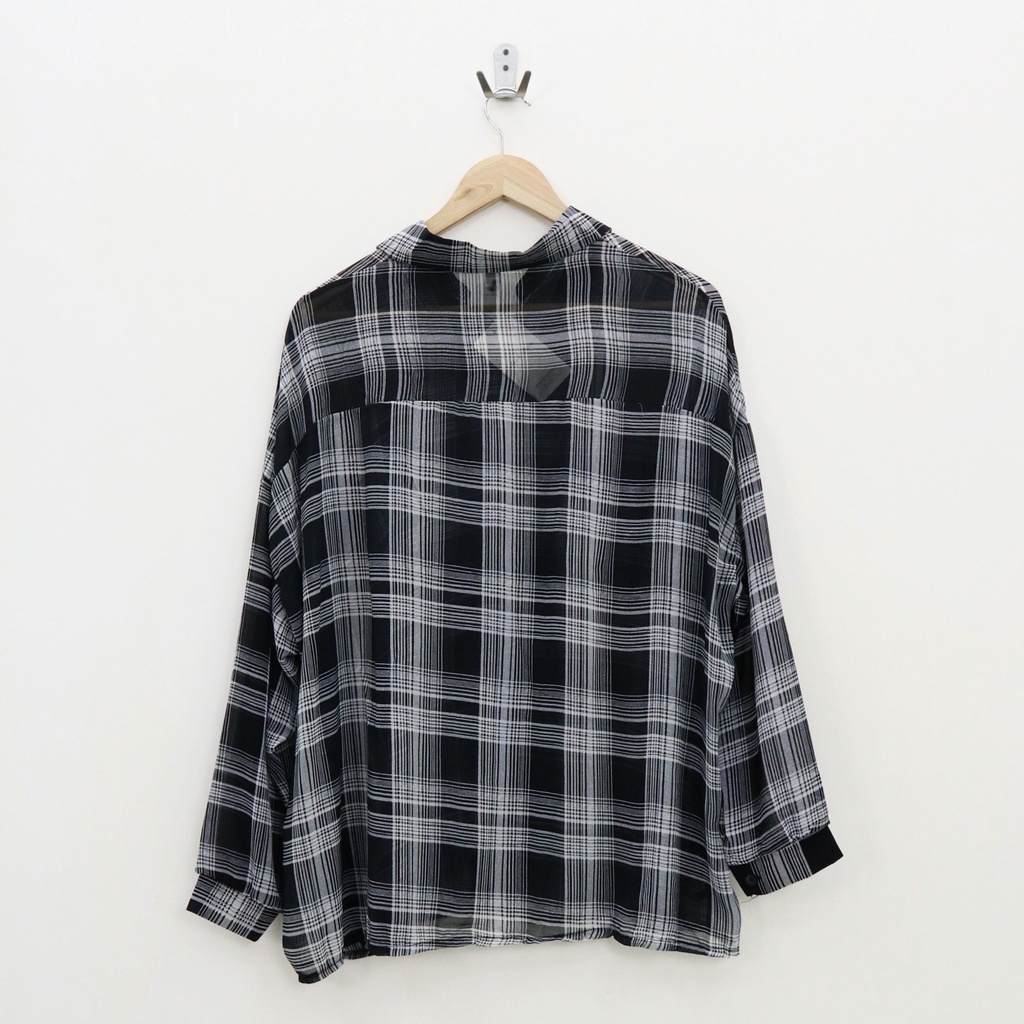 Bevira flanel hem top -Thejanclothes