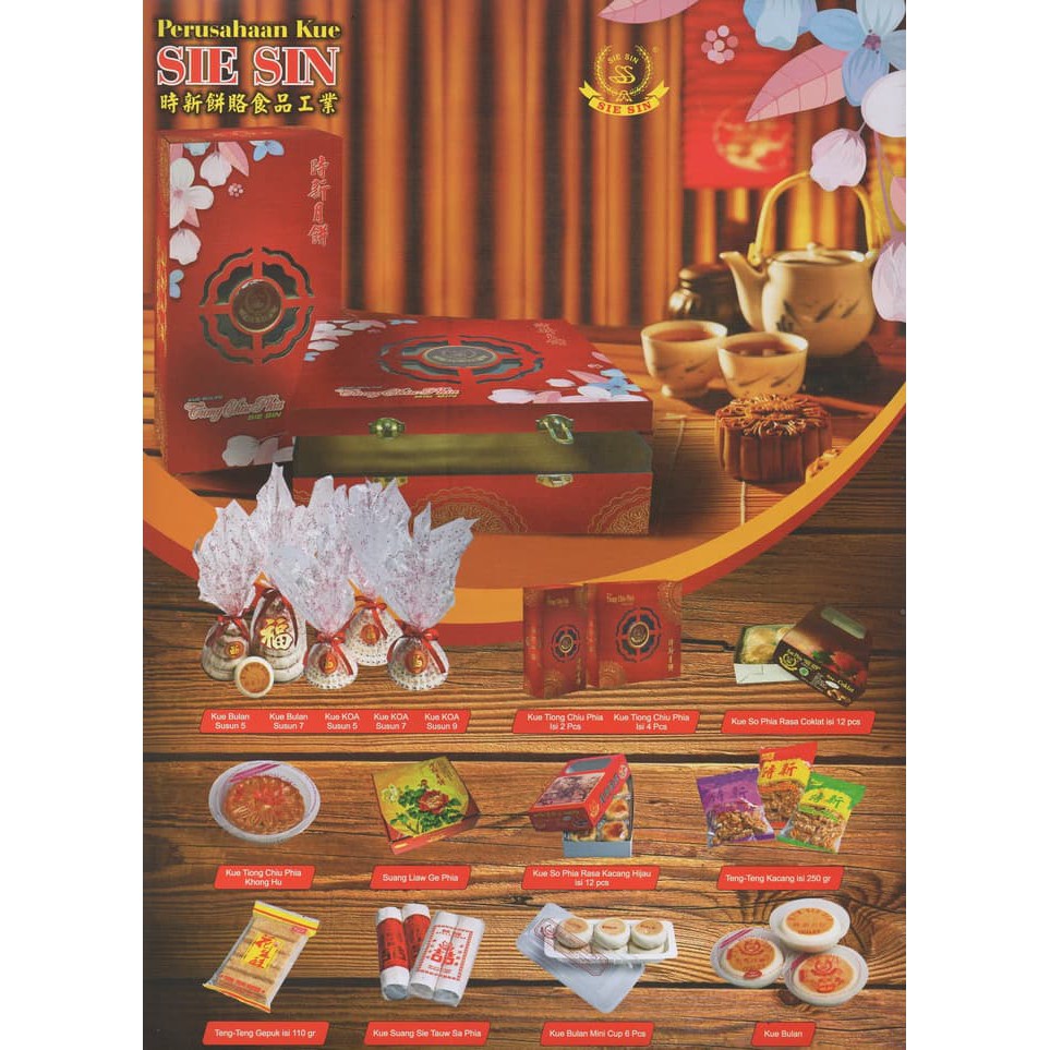 MURAH MERIAH Kue Bulan Kue Tiong Chiu Phia Merk SIE SIN LienYung Telur 2 isi 4 ,