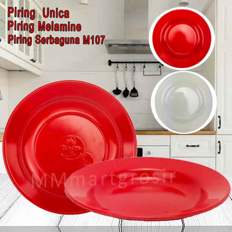 Piring  Unica / Piring Melamine / Piring Serbaguna M107 / Uk.18cm