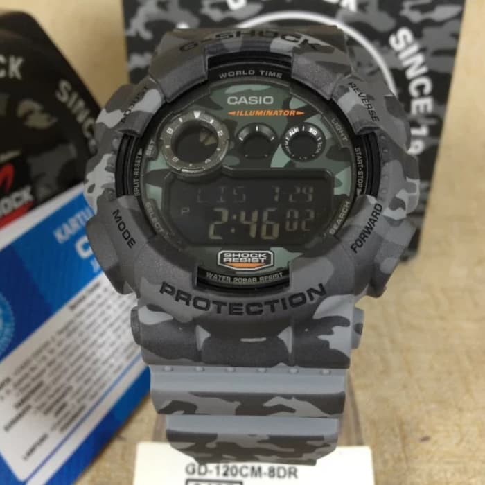 Special Edition! Jam Tangan Pria Casio G-Shock Original Army Look 50mm