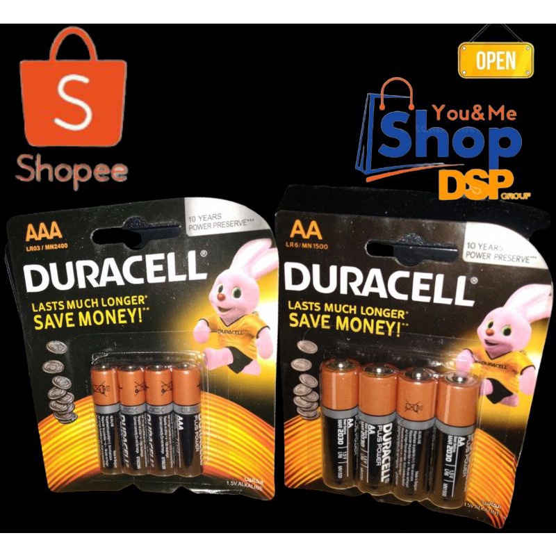 #Baterai / Battery Duracell Alkaline AA / A2 dan AAA/A3 isi 4pcs