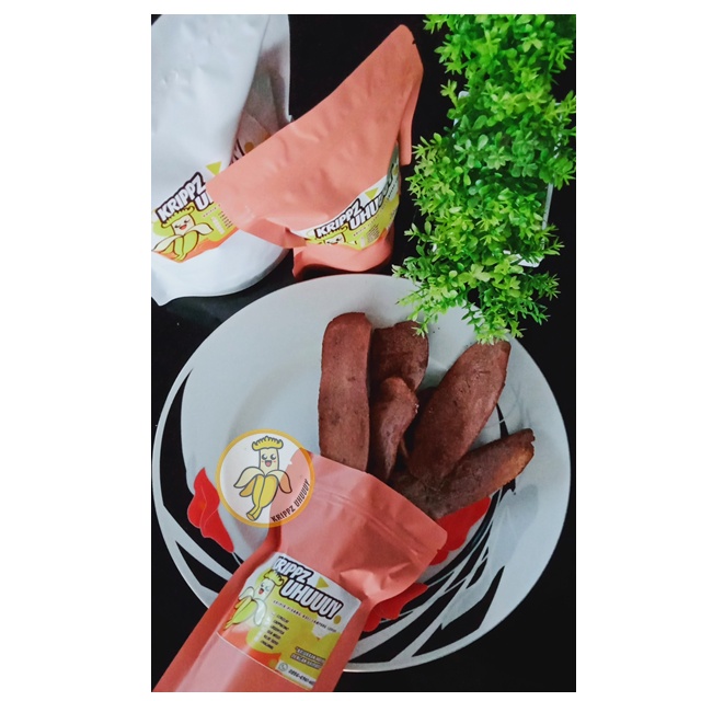 

Keripik Pisang Asli Lampung Krippz Uhuuuy coklat