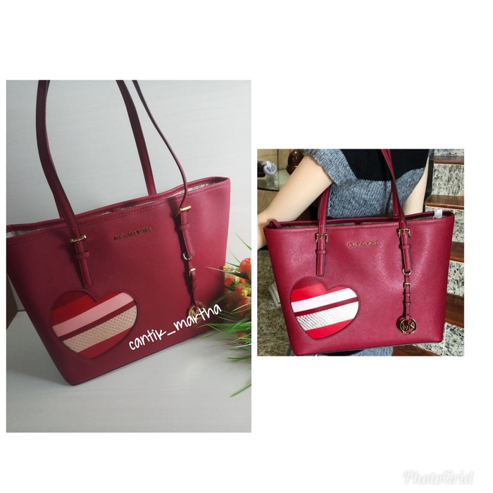 TAS MICHAEL KORS ORIGINAL / MICHAEL KORS JET SET HEART MEDIUM
