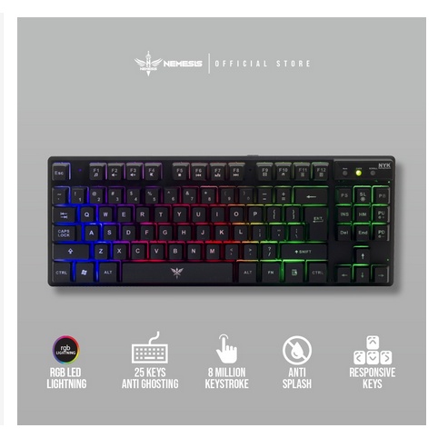 Keyboard Gaming Nemesis NYK TKL K01 Gaming Keyboard