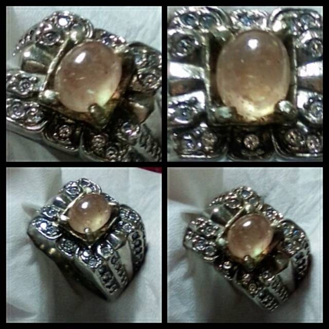 CINCIN BATU SAFIR ORIGINAL NATURAL ORANGE SAPPHIRE GARANSI ASLI ALAM