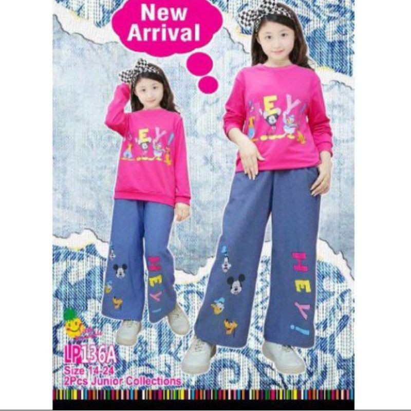 Setelan kulot Little pineapple junior LP 136 B