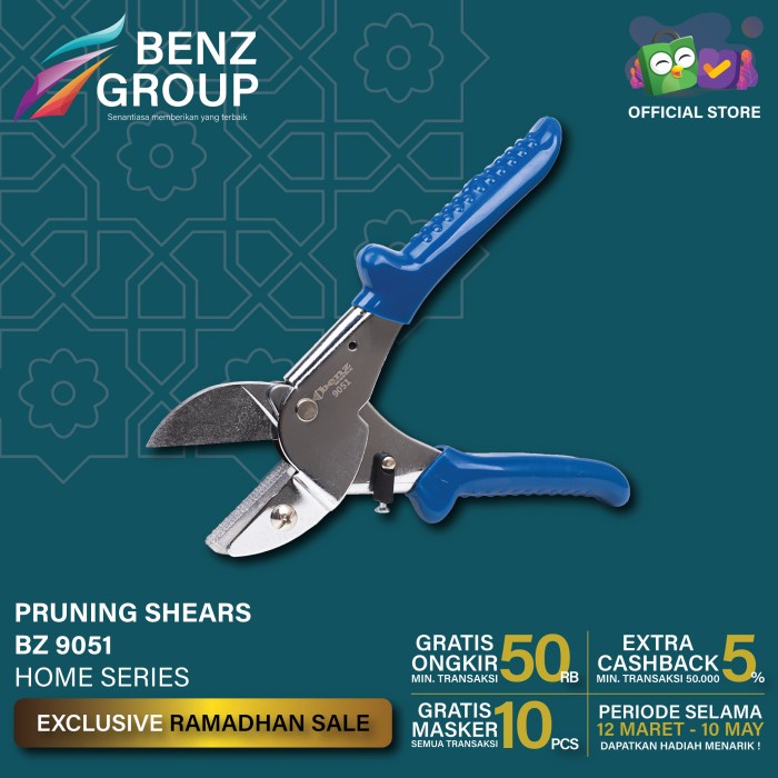 Pisau - Pruning Shear / Gunting Dahan Kebun Tanaman Benz Bz-9051