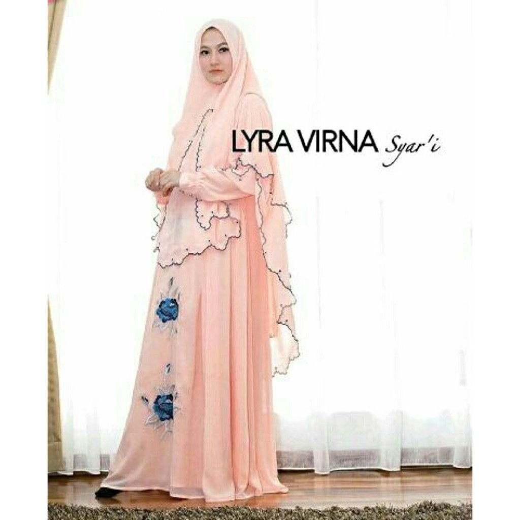Baju Muslim model baju muslim gamis terbaru dan modern syari lyra virna bl ER_Shop