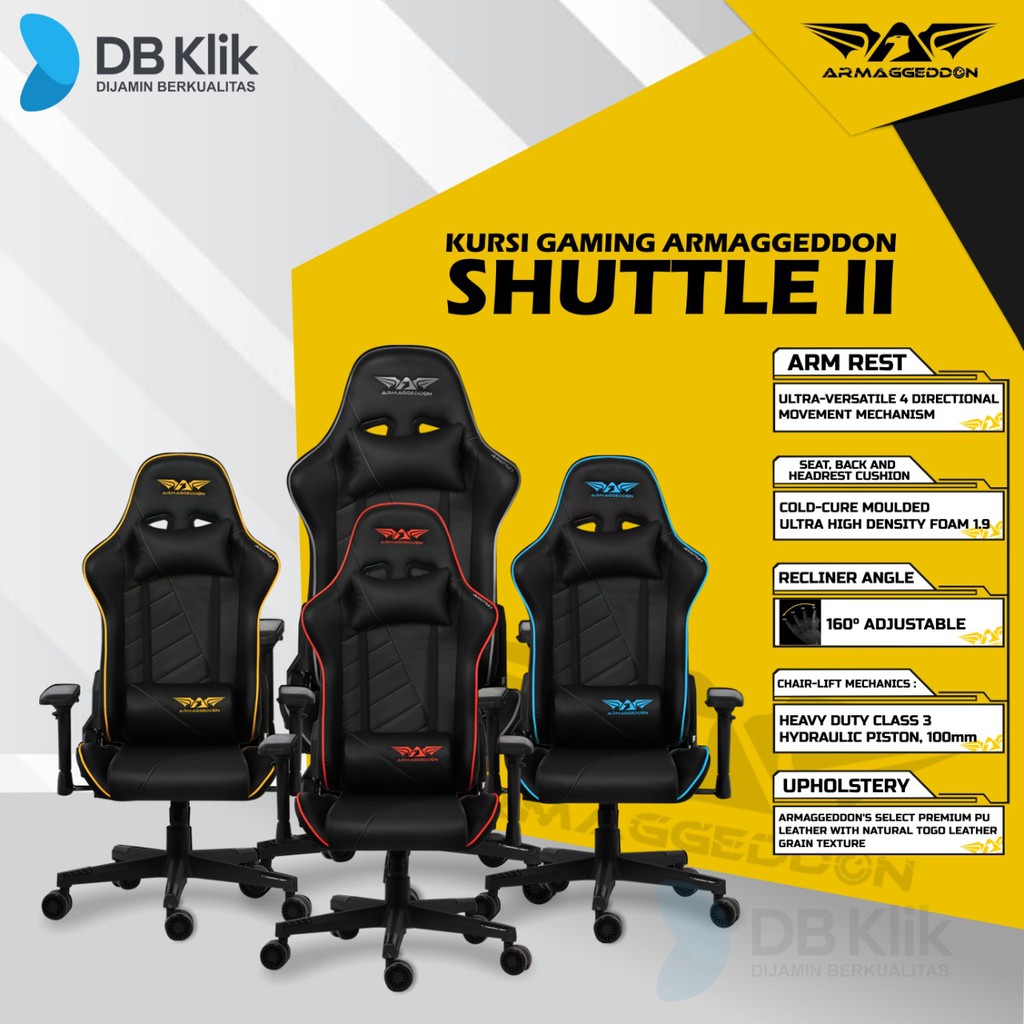 Kursi Gaming PREMIUM Armaggeddon SHUTTLE II - Shuttle 2 Gaming Chair