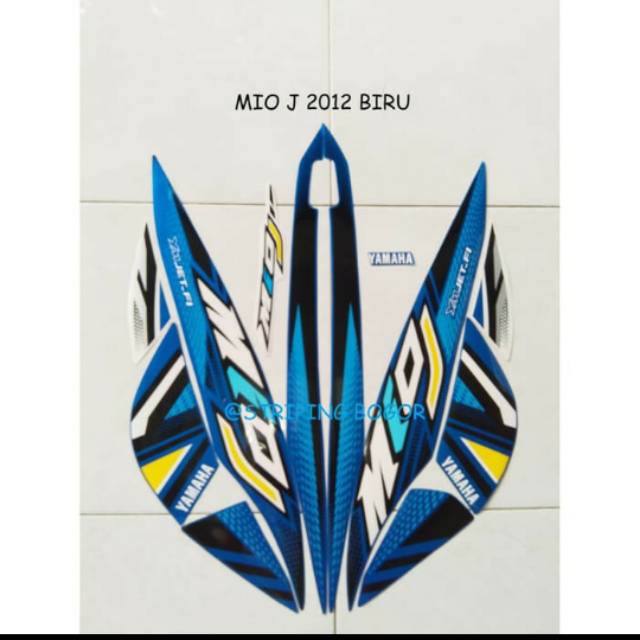 Striping Yamaha Mio J Warna Biru