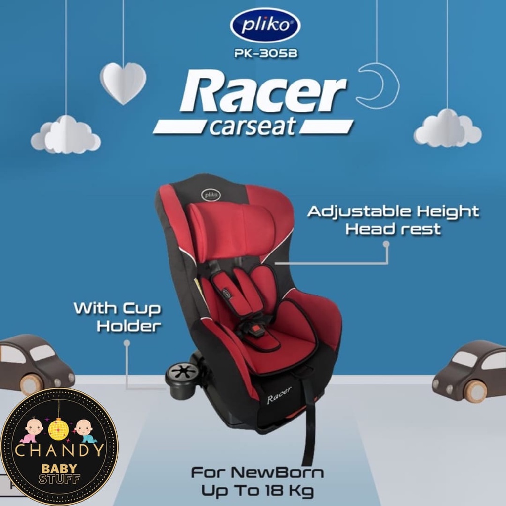 KURSI MOBIL BAYI CARRIER PK305B WHIT EXSTRA SEAT PAD AND CUP HOLDER