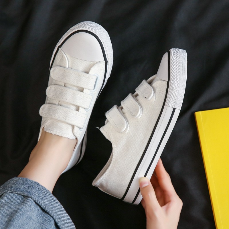 SW20 Sepatu Sneakers Kanvas Tali Wanita Import Korea