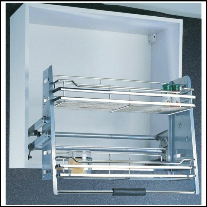 Rak Dapur - Rak Tarik Elevator Stainless Ww.018-900 Piring Lemari