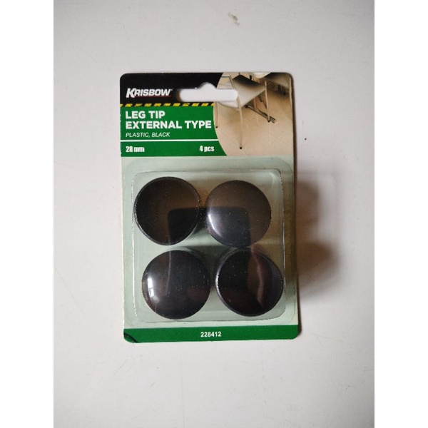 Krisbow Alas Kaki Bantalan Plastik Meja Dan Kursi 2.8 Cm 4 Pcs