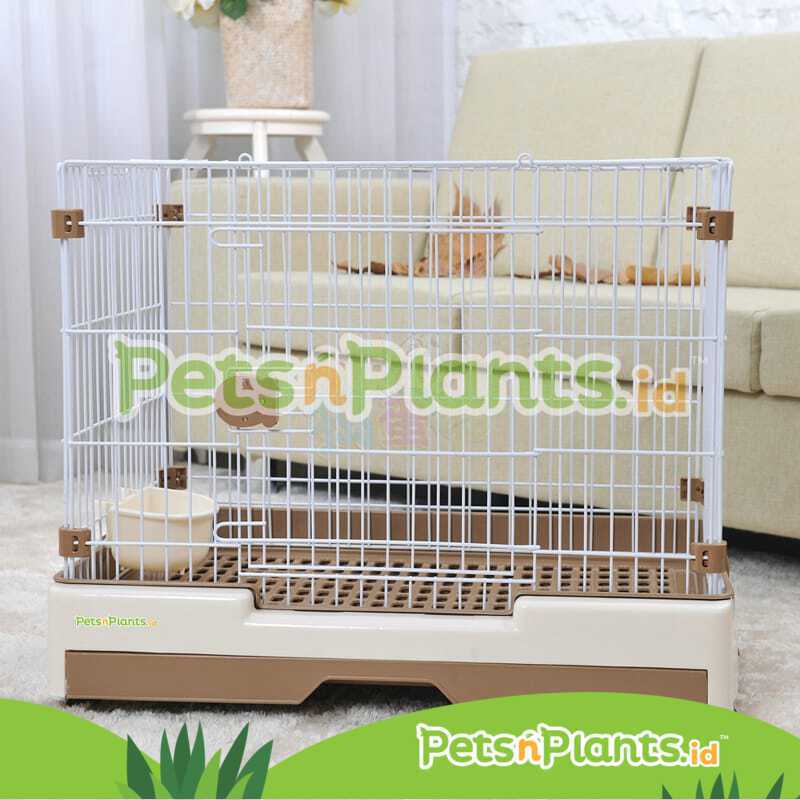 Pet Wire Cage Kandang Besi Premium Kelinci Anjing Kucing Import XL 76 x 53 x 58 cm