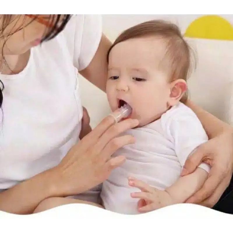 Sikat Gigi Bayi Sikat Jari Pembersih Lidah