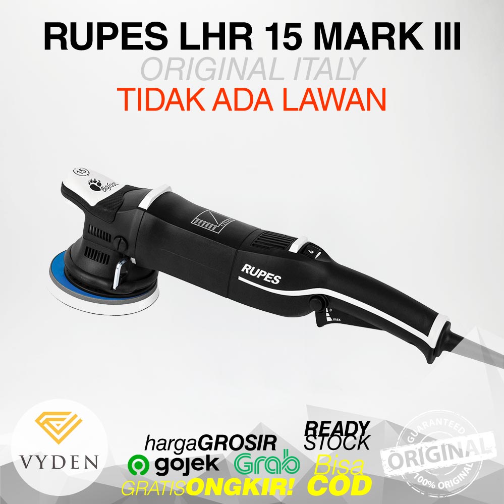 RUPES LHR 15 MARK III UNIT ONLY LHR15 Mesin Poles Dual Action Long Stroke Garansi Resmi MURAH