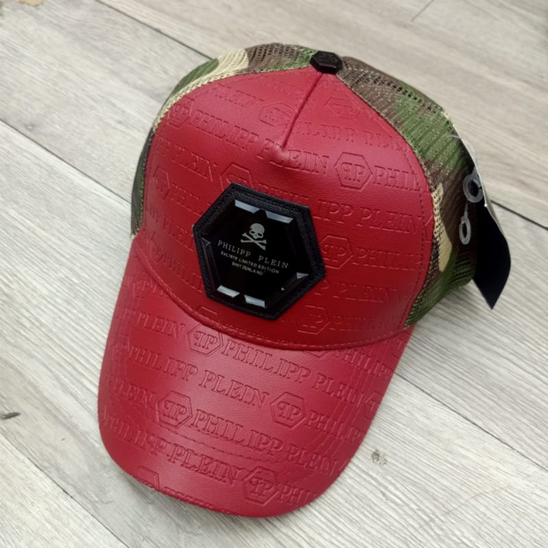 Topi P Plein Red Army Topi Baseball Jaring Super Premium Quality