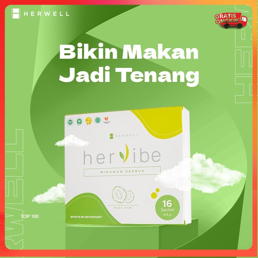 Herwell Hervibe - Bikin Makan Jadi Lebih Tenang BPOM HALAL HERWEL ORI ORIGINAL OFFICIAL STORE DIET PELANGSING