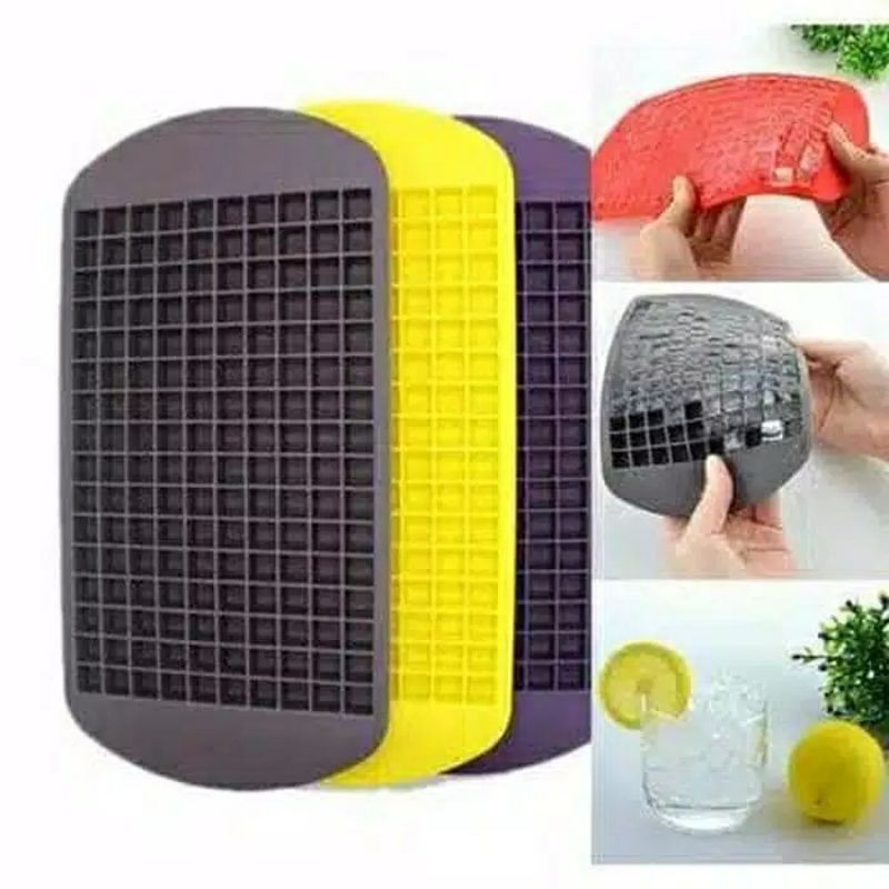 cetakan es batu silikon cube ice mini anti pecah cetakan resin spuit 1m alas adonan cutter fondant