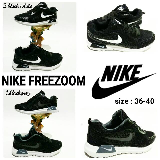 Sepatu Nike Freezoom Woman Murah Dan Terbaru Black White