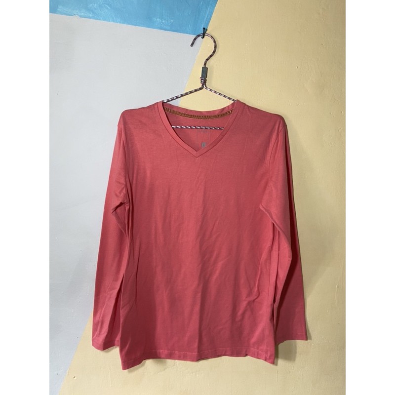 Kaos /  T-shirt v-neck polos merek T-zone