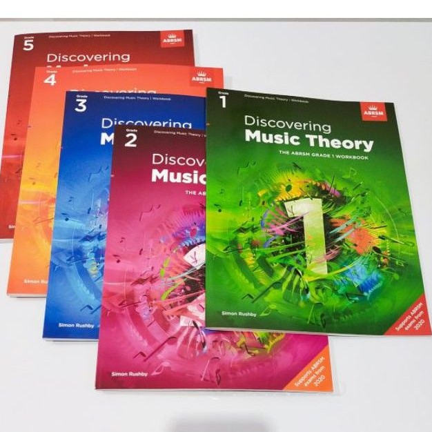 Discovering Music Theory tersedia Grade 1 to grade 5 workbook and answer book buku teori ABRSM