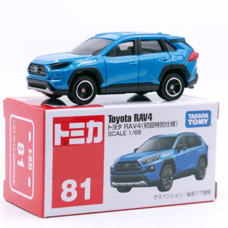 TOMICA TOYOTA RAV4 BLUE BIRU #81 TAKARA TOMY DIECAST MOBIL SUV CAR RAV 4 RAVA CITY VAR FAMILY CARS H