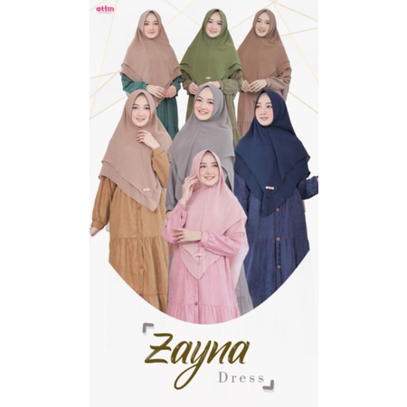 Zayna Dress by Attin/gamis/attin/gamis cantik/bahan corduroy/bukittinggi