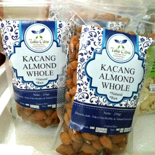 

Almon Almond KACANG ALMOND RAW Mentah Susu Almon