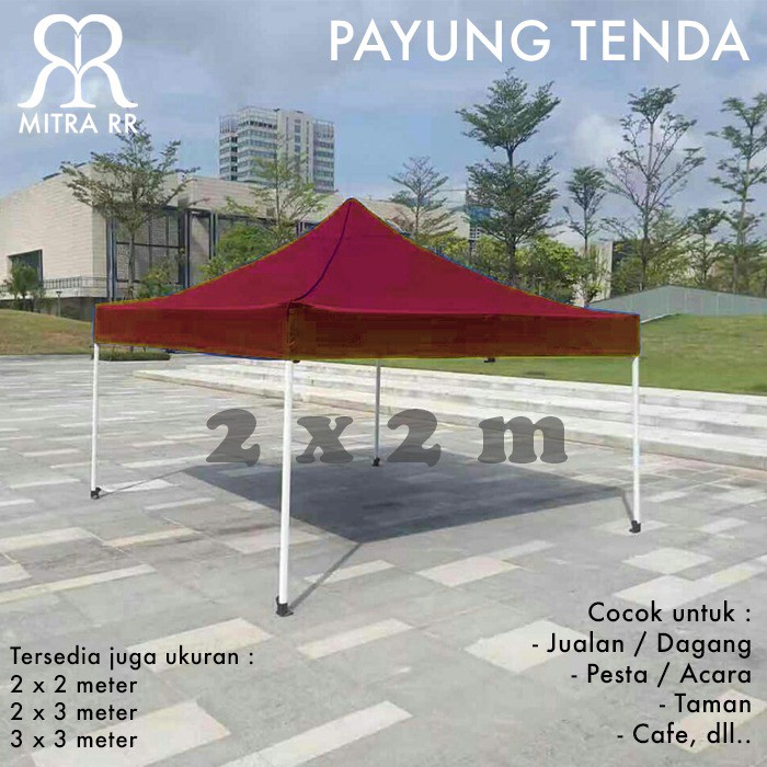 Tenda Lipat 2x2 - Folding Tent Kotak - Tenda Pameran Bazaar Acara Outdoor 2 x 2 meter (13 KG)