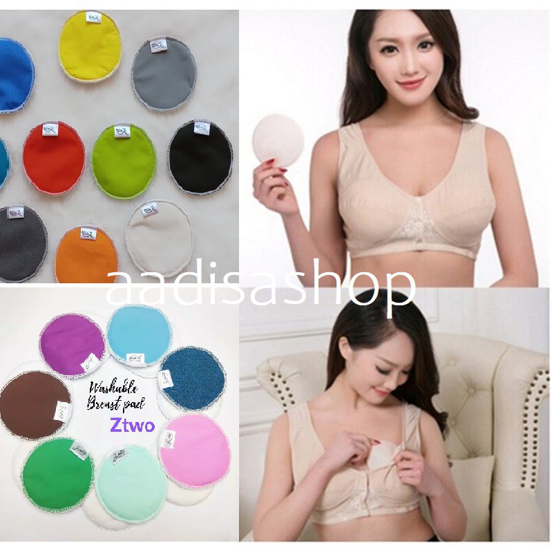 Washable Breastpad Breast Pad Ztwo 1 pasang (2pcs) Penyerap ASI Bisa Cuci Ulang