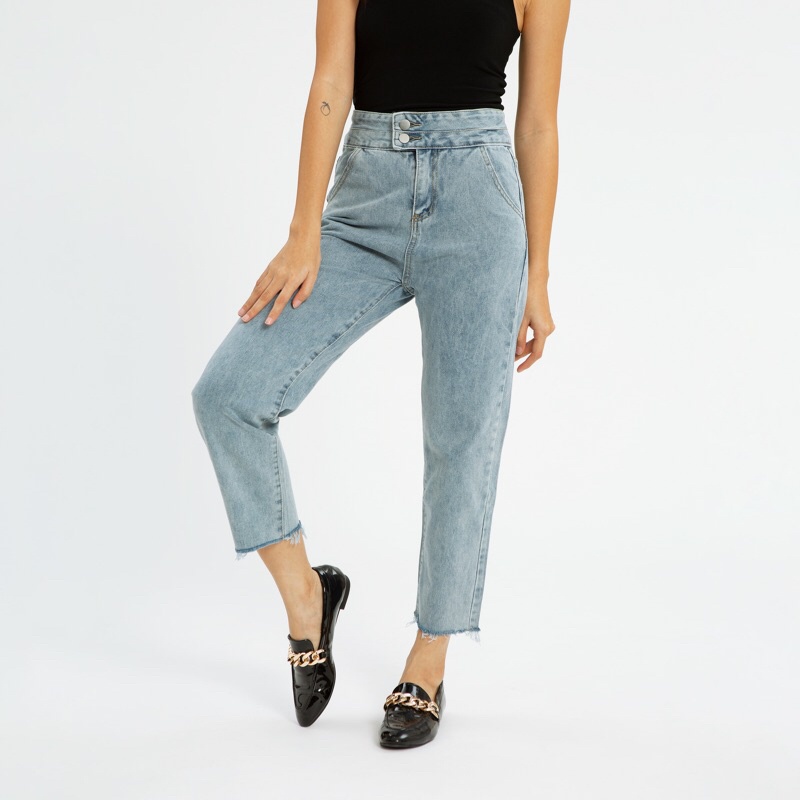 VIERLIN - Jeans 9502 - HW BOYFRIEND JEANS