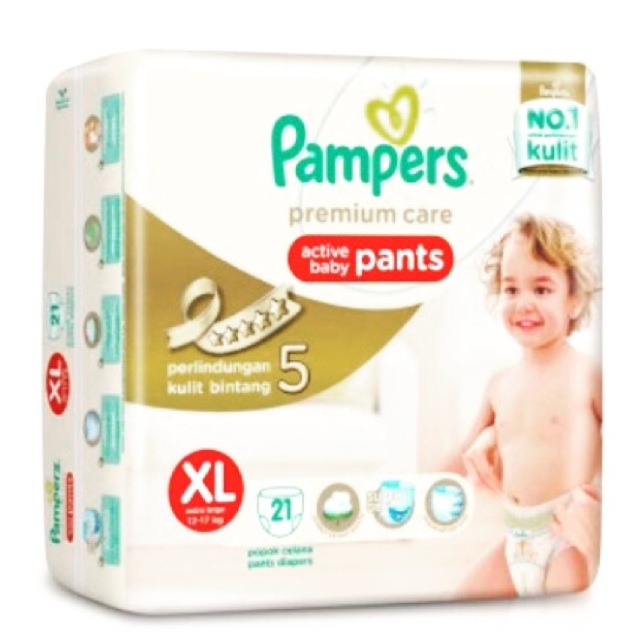 Pampers Active baby Pants Size XL