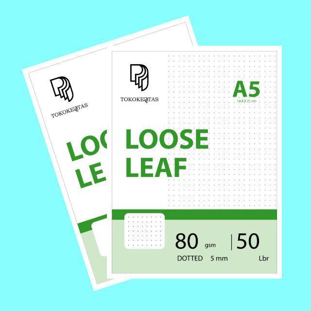 

LOOSE LEAF BOOK PAPER 90GR DOTTED / LINE / GRID