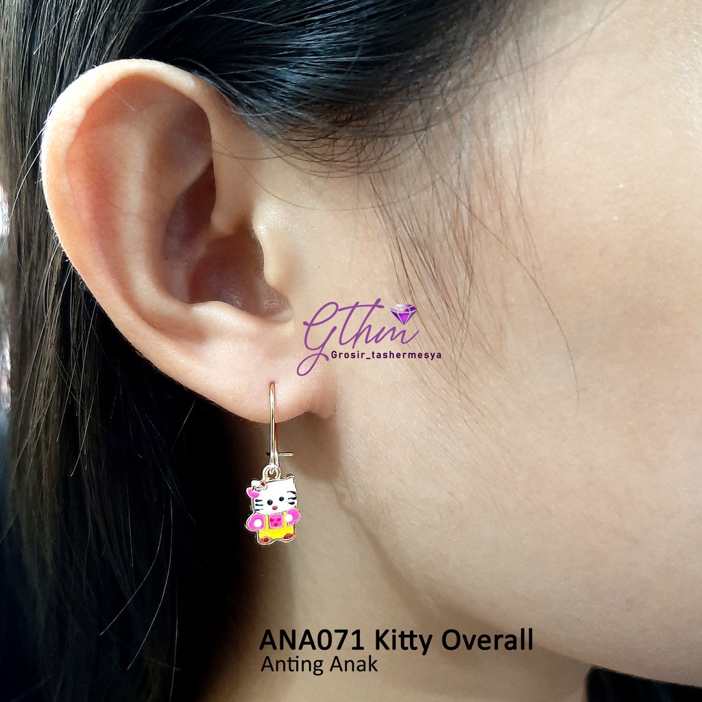 Anting Anak Kitty Overall Gold Plated Jewelry Perhiasan Fashion Import Kualitas Premium Anti Karat bisa dipakai sehari-hari ANA071