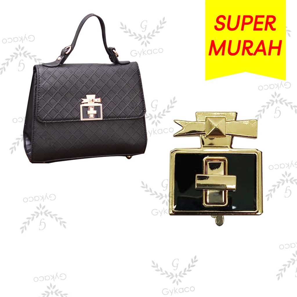 Variasi V097 Kunci Putar / Slop / Buckle - Aksesoris Tas &amp; Dompet Wanita Fashion (IMPORT)