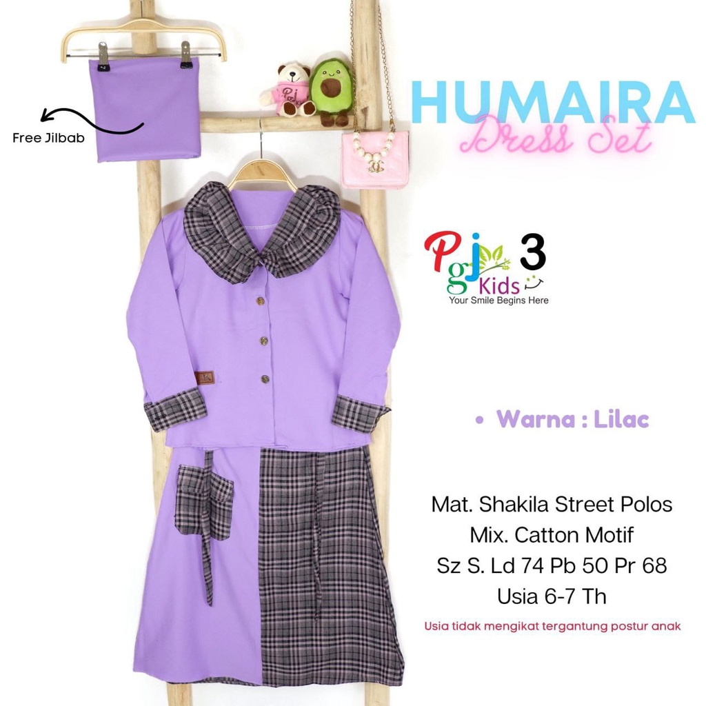 SET HUMAIRA ANAK BY PGJ KIDS