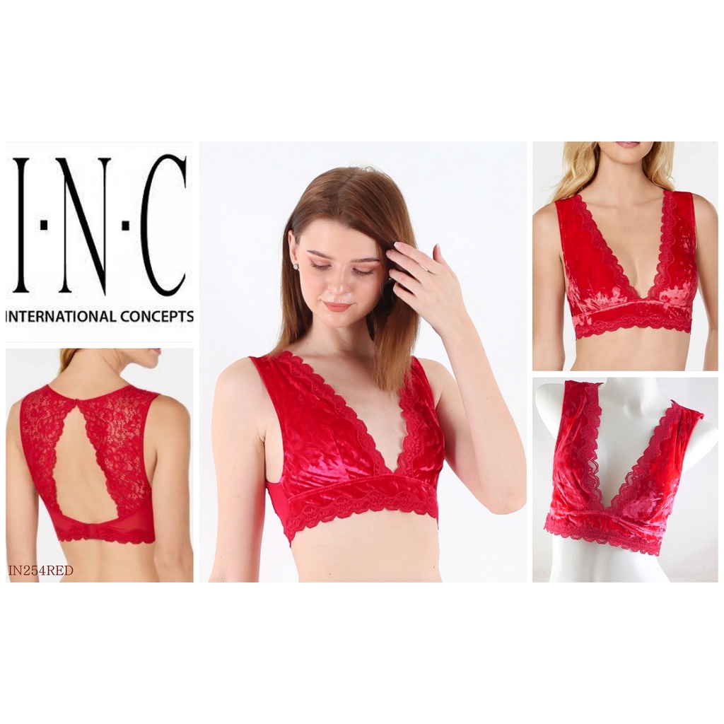 Bra Wanita Tanpa Kawat Tanpa  Busa Full Cup Model Bralette INC LINGERIE size 32B s/d 38B Wireless No