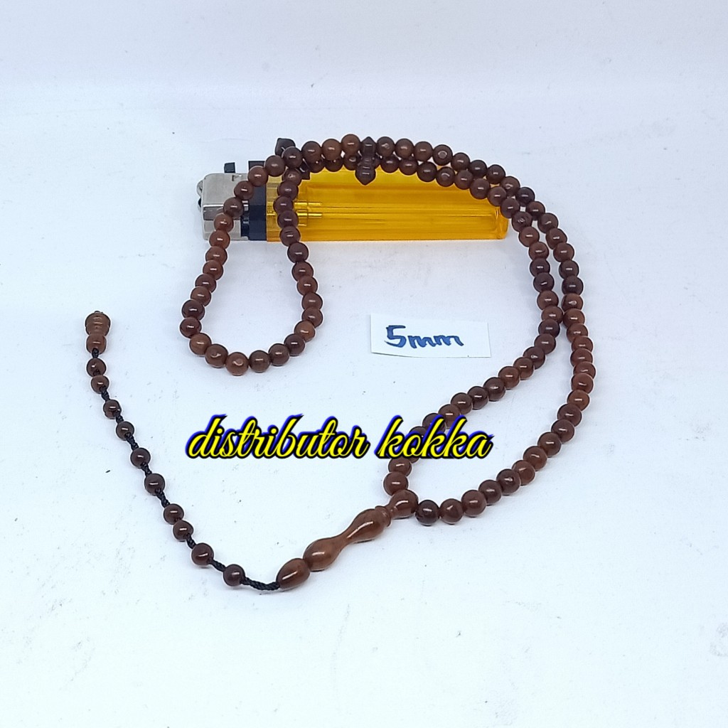 TASBIH 99 kokka kaukah bulat polos CKT 5mm