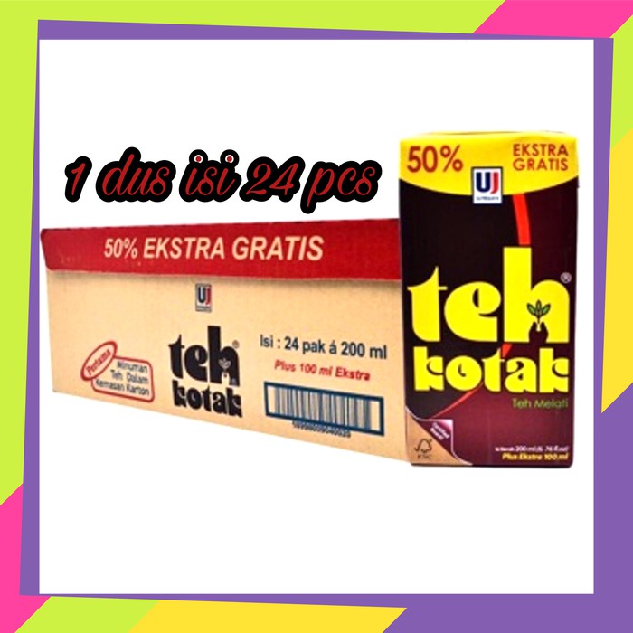 

Teh kotak ultra jaya 50% ekstra gratis 200ml isi 24 pcs - tth1172