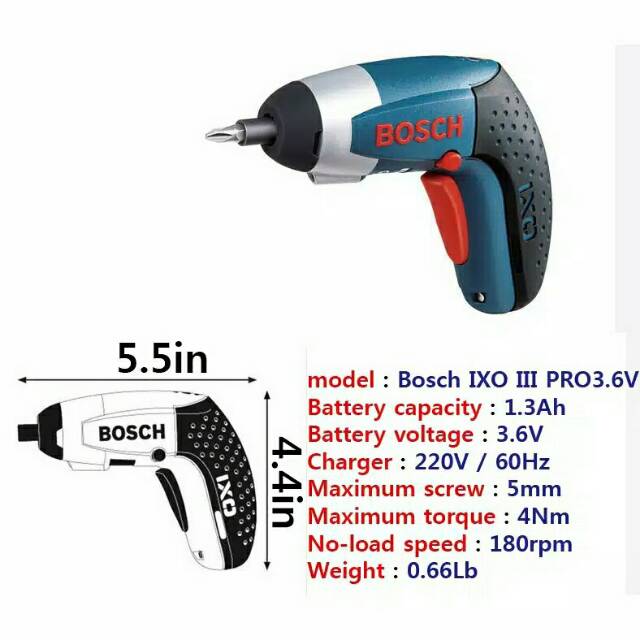 Mesin Bor Portable | Bosch IXO 3